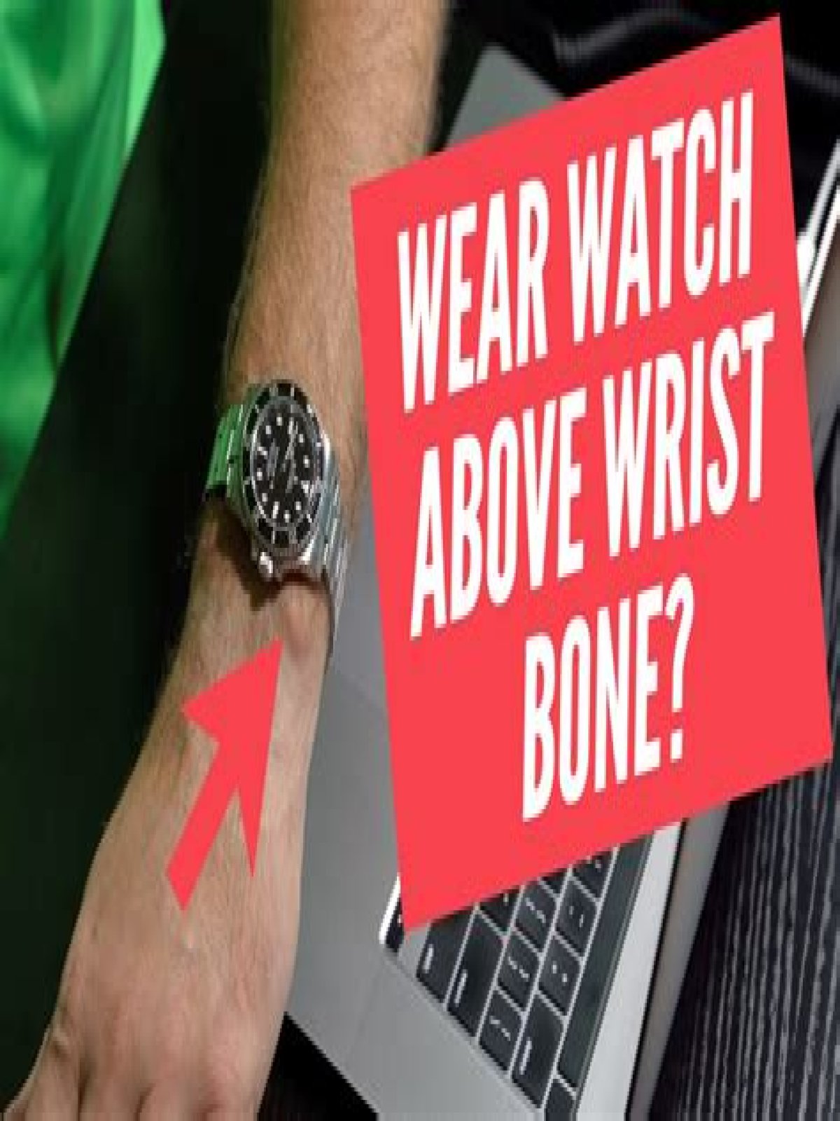 Do you wear a bracelet above or below the wrist bone?