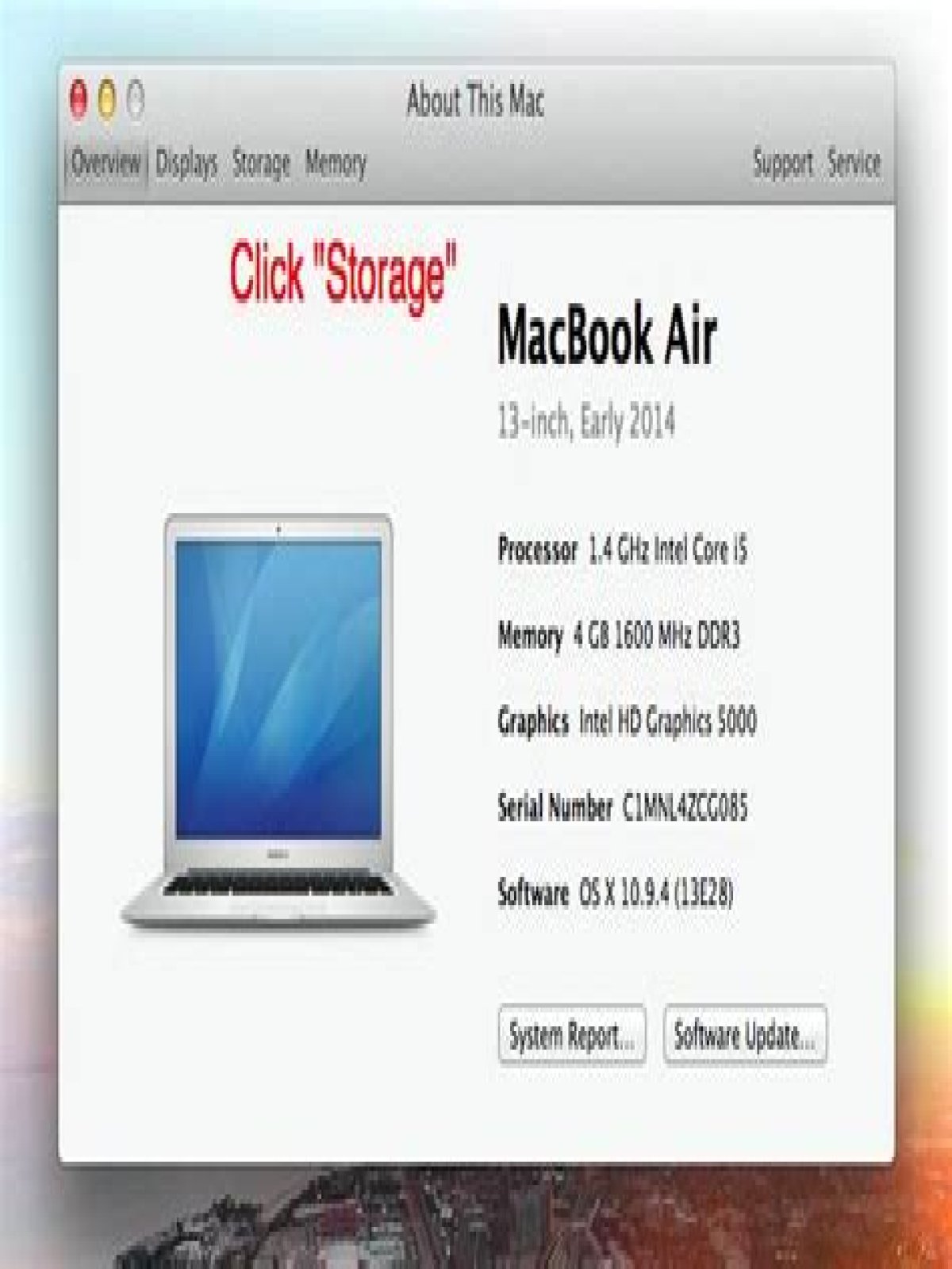 How do I find hard drive size on Macbook Pro?