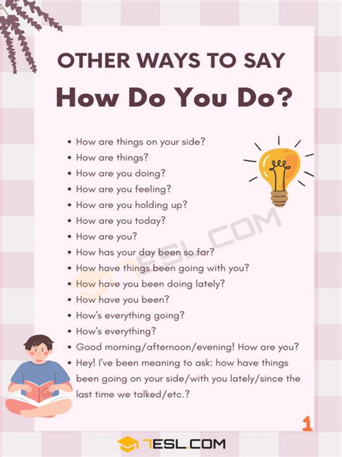How do you answer the question about letting go?
