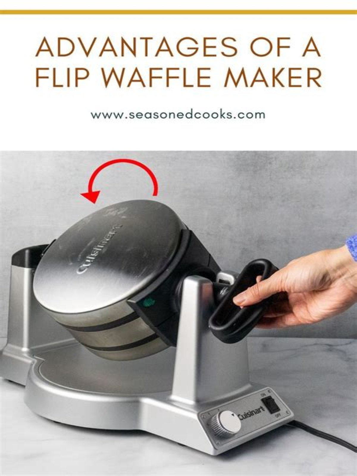 How do you use a flip waffle maker?