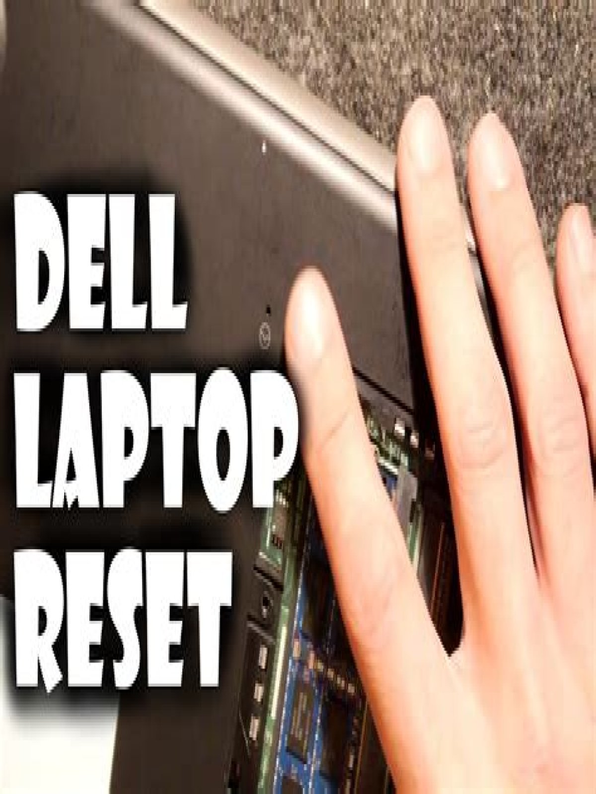 Is there a reset button on my Dell laptop?