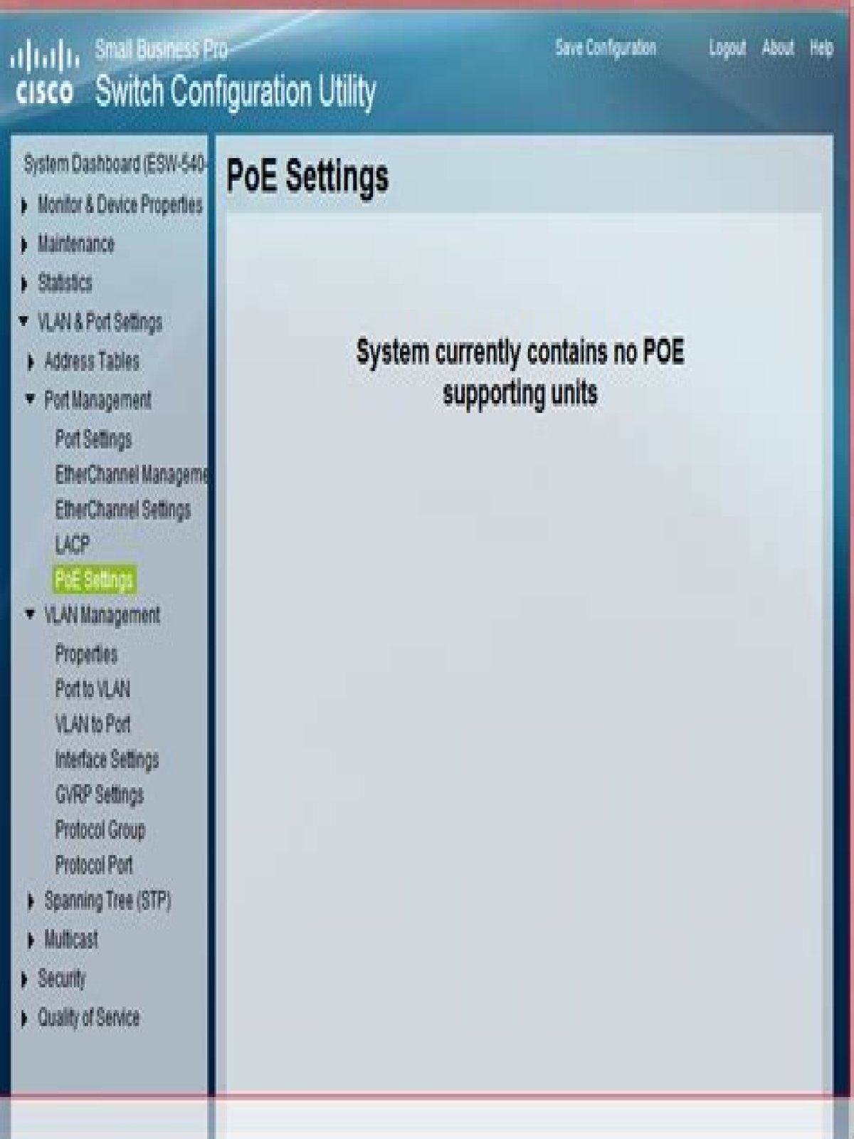 What are the default PoE settings for a Cisco switch?