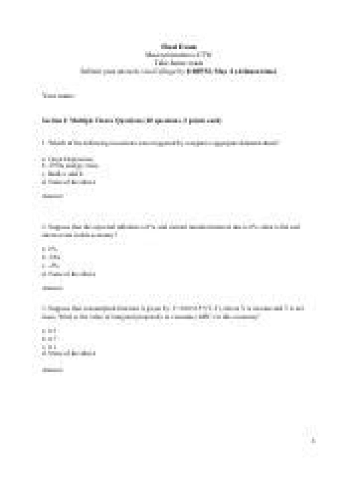 Which of the following is an endogenous variable in the IS-LM model?