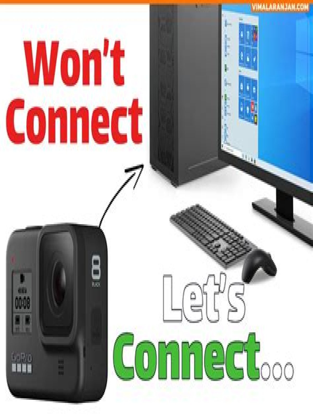 Why isn't my GoPro connecting to my computer?